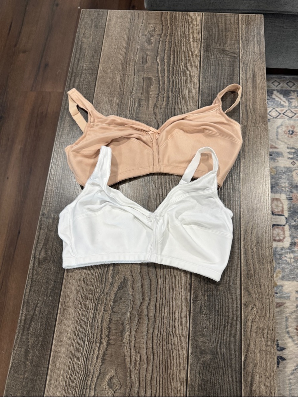 Fruit of the Loom Wireless Bra Duo - White & Nude